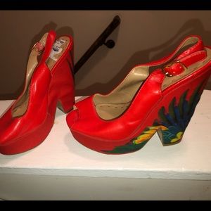(Ross) Parrot Wedge Shoes